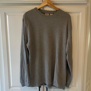Levi’s Relaxed Gray Waffle Long Sleeve Thermal T-Shirt